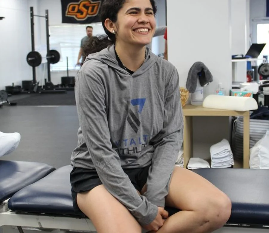 A runner at the Vitality Run Lab