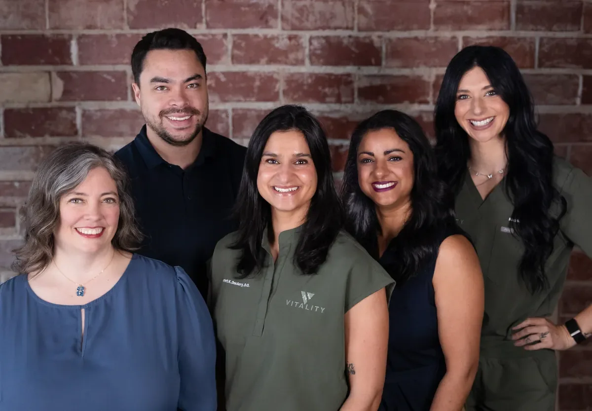 The Vitality Functional Family Medicine care team together in the Tulsa clinic